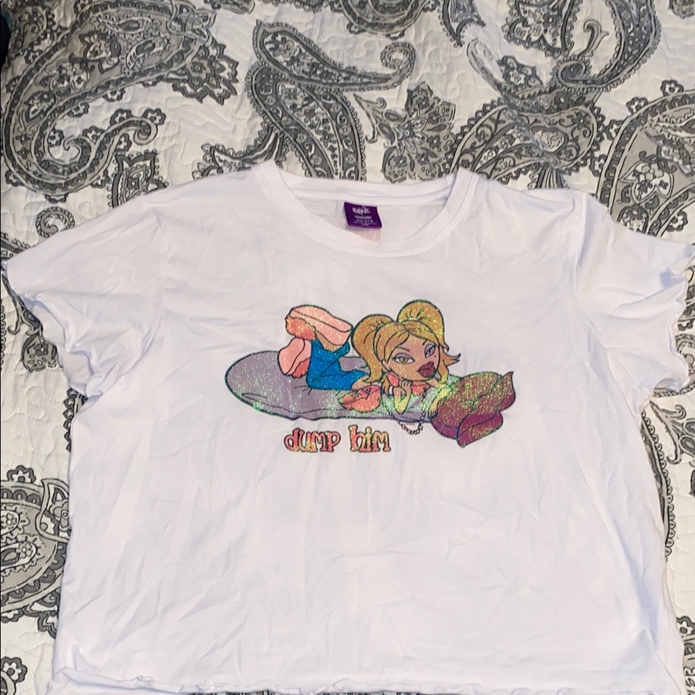 Bratz Cropped Tshirt “Dump him” 2XL